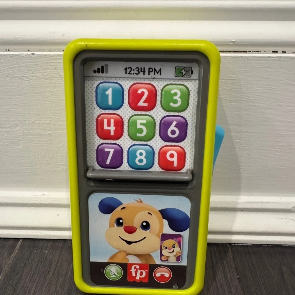 Fisher-Price Laugh & Learn Puppy Interactive Electronic Emotions Phone Toy Baby